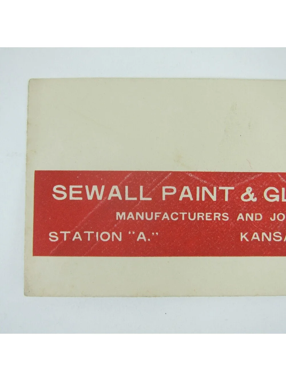 US Postal Stationery Sewall Paint & Glass Co Kansas City Missouri 2c Antique